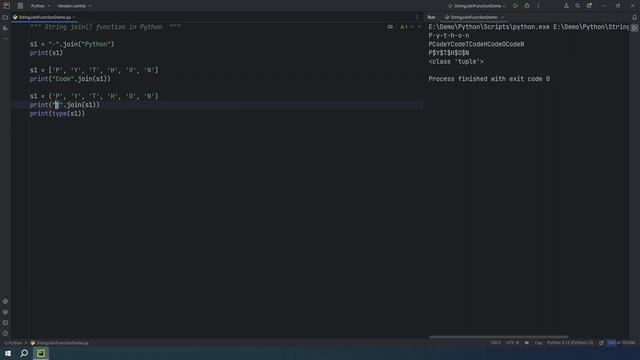 join function in Python | built in functions | join()