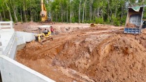 Строительство, засыпка виадука