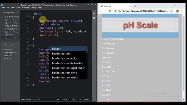 PH Scale || HTML5 & CSS3 || Full Tutorial