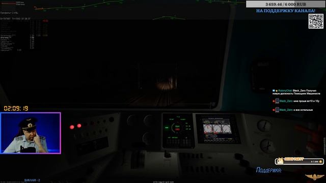 ZDSimulator [2ЭС5к с Грузовым поездом №2261 Лянгасово - Шахунья] 23.04.2024 16:00мск.