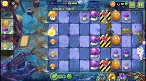 Plants vs Zombies 2 - Dark Ages - Night 19 [Protect Magnet-shroom] No Premium