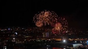 Мурманск 100 лет - лазерное шоу салют