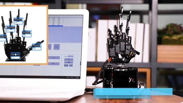 uHand2.0: Hiwonder Bionic Robot Somatosensory Open-source Compatible with Arduino/ STM32 Programmin