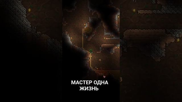 МАСТЕР-МОД ОДНА ЖИЗНЬ ТЕРРАРИЯ - Обезвредить ловушку Terraria #игры #terraria #mastermode