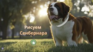 Маленькие художники: Рисуем Сенбернара - Детский образовательный мультфильм