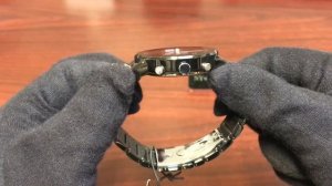 Black Citizen Eco-Drive Axiom Chronograph Steel Watch AT2245-57E