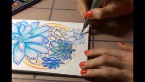 Как я рисую карандашами Derwent Inktense
