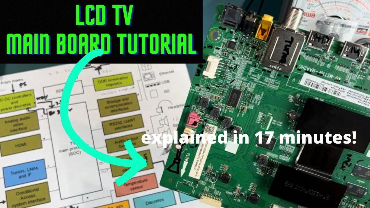 LCD TV main board Tutorial | Basic Electronics