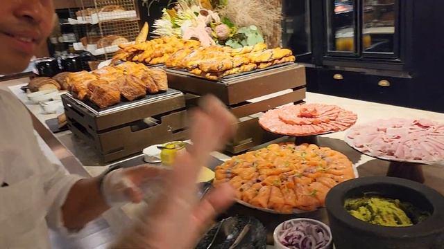 New set up of breakfast buffet Pier one hotel Sydney Australia смотреть онлайн