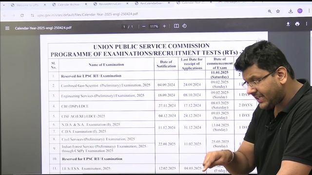 UPSC Exam 2025 Calendar Released | Schedule, Exam Dates, Timetable,PDF | IAS Official Notification