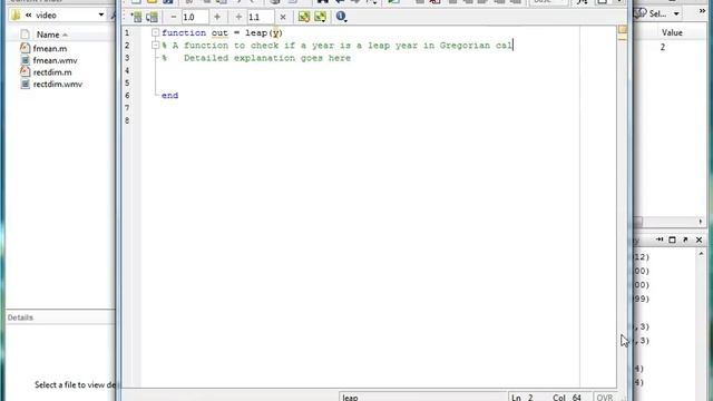 MATLAB programming - if structure