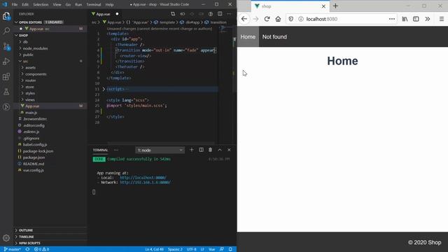 Animacje przejścia pomiędzy widokami w Vue смотреть онлайн