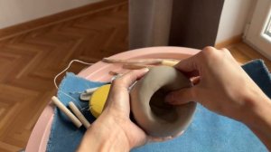 Как слепить миску из глины? Техника ком / базовый урок ✨