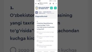 "Uzluksiz kasbiy ta'lim" elektron platformasida diagnostika testidan o'tish