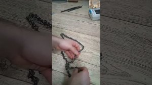 Как легко распутать цепь от бензопилы.