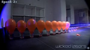LASER POPPING 100 BALLOONS - S3 Spyder III Arctic - Wicked Lasers