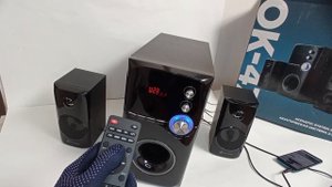 Колонки Оклик GMNG OK 471 2 1 черный 60Вт