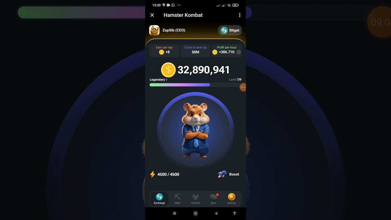 Новые карты в Hamster kombat и центр заработка в BWB BitGet wallet