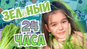 24 часа Только ЗЕЛЕНЫЙ цвет Челлендж