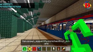 Обзор 3 линии метро в Dylanagrada 5.0 в майнкрафт SUBWAY IN MINECRAFT Builds Metro Station MTPack