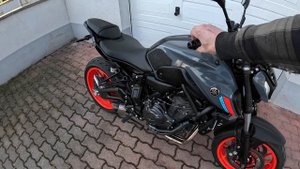 Yamaha mt 07 2021 2022 2023 dominator hp8 exhaust with/without db killer comparison