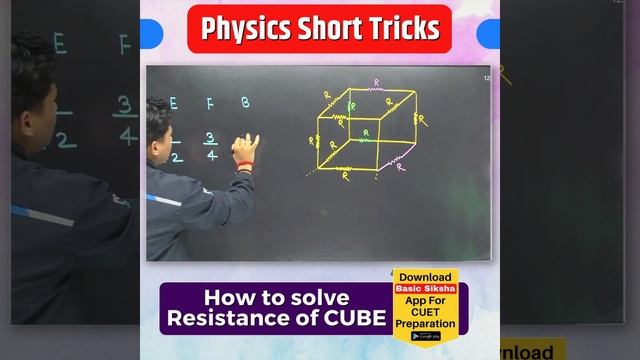 How to solve Resistance of CUBE | CUET Physics Short Tricks | CUET 2023 Preparation