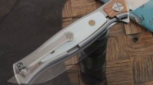 Складной нож Reptilian Кот-1, сталь D2, рукоять сталь/G-10