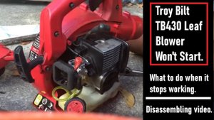 Troy Bilt TB430 Leaf Blower Won't Start