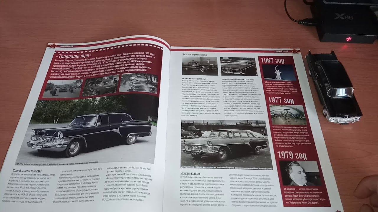 Газ 13 "Чайка" 1:43 Deagostini. смотреть онлайн