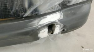 покраска серебром в переход на капоте...