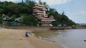 Пляж ЧЕОК ВАН, один из двух пляжей региона Аомынь в Китае. Макао. Южно-Китайское море