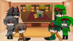 реакция танков мульт геранда (gacha club)