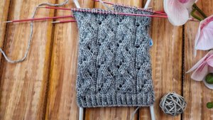 Узор для мужских носочков. Схема узора и подробное видео. Узоры для кругового вязания.