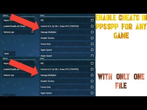 How to enable cheat in ppsspp. смотреть онлайн