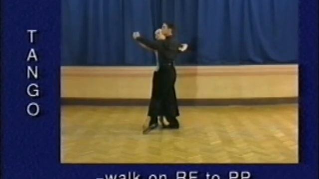 Tango dance steps 02. Walk on RF to PP смотреть онлайн