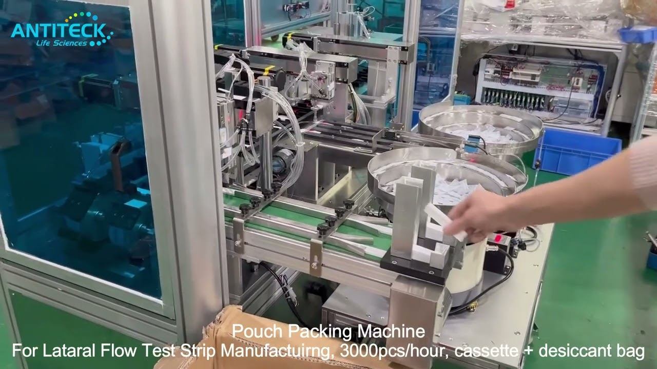 Pouch Packing Machine For Lateral Flow Test Strip Manufacturing - Rapid Test Kit Assembly Machine