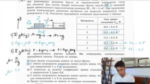 Андрей на уроке провёл опыты по измерению силы трения скольжения при равномерном движении бруска -