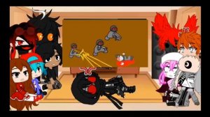 FNF react to "Tricky vs The organisation".