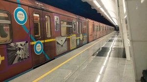 R.I.P. Поезд  "Ока" 81-760А/761А/763А "80 лет Московскому метро" на станции Савёловская БКЛ.