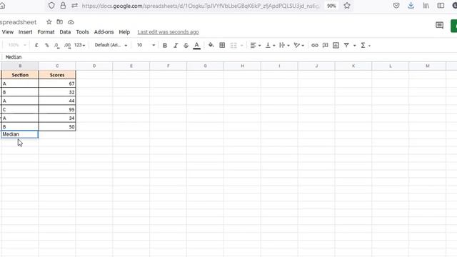 How to Find the Median in Google Sheets