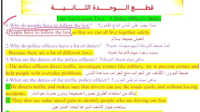 السادس اعدادي/الدرس 4 / قطعة مهام ضباط الشرطة/ الوحدة 2 الدرس 2/الاستاذ حسن الخفاجي смотреть онлайн