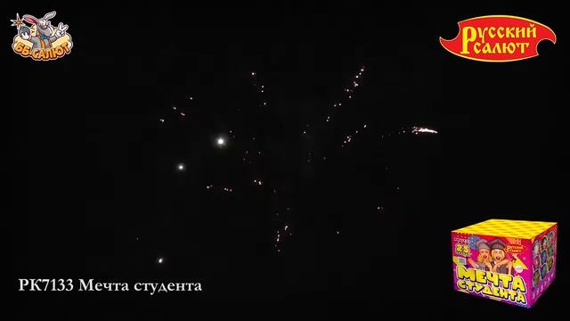 РК7133 Фейерверки, Батареи салютов Мечта студента (0.8х25) смотреть онлайн