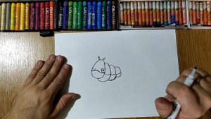 Рисуем Гусеницу из БУКАШЕК /Новая серия Букашки / Minuscule / Урок Рисования/How to draw caterpillar