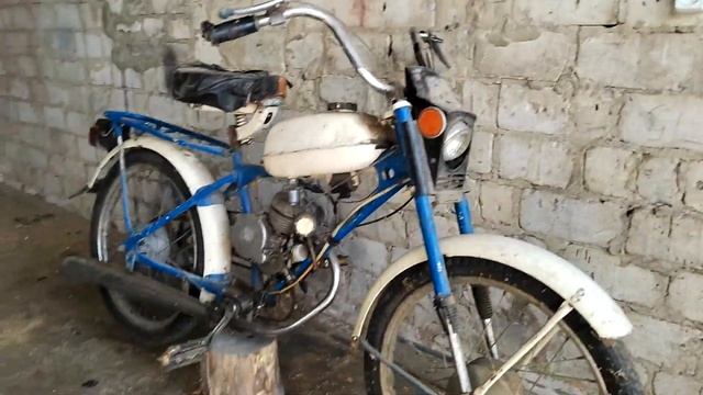 Оживление Мопеда РИГА 13- ПРОСТОЯЛ в Гараже много лет. смотреть онлайн