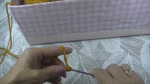 Картонная коробка своими руками .  Декор коробки тканью.Storage Box