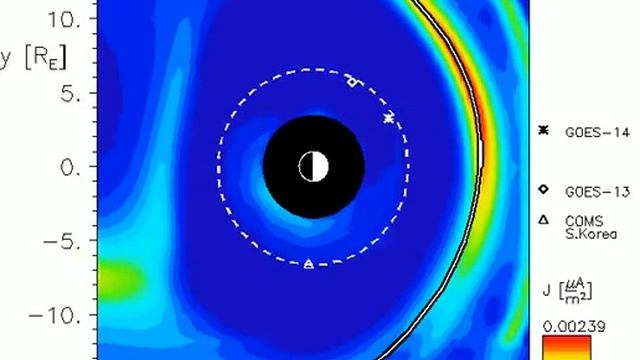 Magnetosphere- geomagnetic storm 11.12.2013