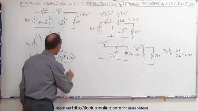 Electrical Engineering: Ch 8: RC & RL Circuits (14 of 43) Current=? in RL Circuit: Ex. 2