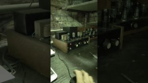 Ламповый Усилитель в работе, 6н9с, 6п6с.