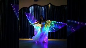 Неоновые светодиодные светящиеся крылья для танца