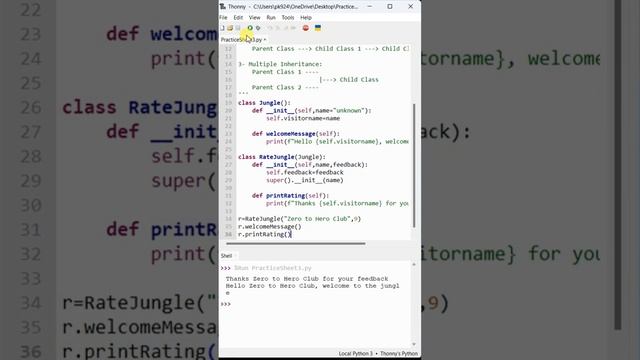 #42- Example of Inheritance [Part-4] | Advanced Python | Praveen Kumar